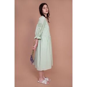 Meadows Hazel cotton Dress Sage US6
